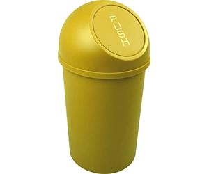 helit H2401118 - Papelera con tapa „the flip“ de 13 l, amarilla