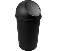 Helit H2401295 - Papelera (tapa basculante, 25 L, plástico), color negro