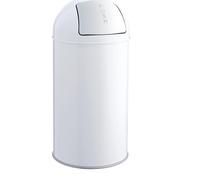 helit H2401405 - Papelera con tapa „the dome“ 50 L, blanca