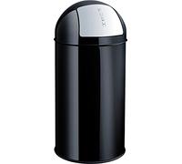 helit H2401495 - Papelera con tapa „the dome“ de 50 l, en negro