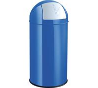 helit H2401734 - Papelera de empuje "la cúpula" 30 L, azul