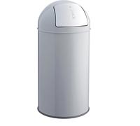 helit H2401787 - Papelera con tapa „the dome“ 30 L gris medio