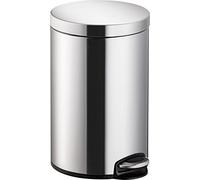 helit H2403500 - Papelera con pedal „the silent“ 12 L acero inoxidable