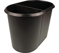 helit H6103795 - Papelera „the double“ 29 L, negra