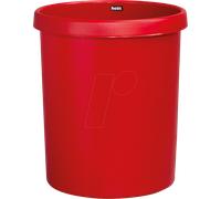 helit Gross-Papierkorb, 30 Liter, PE, rot