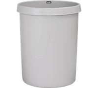 helit Gross-Papierkorb, 30 Liter, PE, lichtgrau