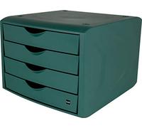 helit H6429552 - Cajón el camaleón verde, de plástico reciclado Certificado Ángel Azul, verde, 1 unidad