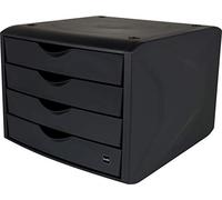 Helit Cajonera "el camaleón verde" de plástico reciclado Certificado Ángel Azul antracita-negro