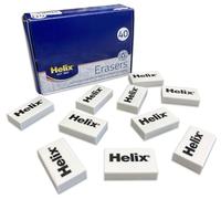 Helix Y94040 - Goma de borrar (34 x 20 x 8 mm, 40 unidades), color blanco