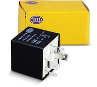 HELLA 4RA 007 507-081 Relé, corriente de trabajo - 12V - 4polos - Diagrama de circuito: X - Conector: X - Contacto de cierre - Color: negro - sin soporte