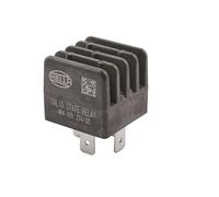 HELLA 4RA 931 774-031 Relé, corriente de trabajo - 12V - 4polos - Diagrama de circuito: SSR - Conector: B - Contacto de cierre - controlado por pulsos - Color: negro - sin soporte