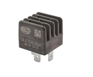 HELLA 4RA 931 774-031 Relé, corriente de trabajo - 12V - 4polos - Diagrama de circuito: SSR - Conector: B - Contacto de cierre - controlado por pulsos - Color: negro - sin soporte
