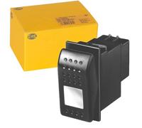 HELLA 6GM 007 832-181 Interruptor - Accionamiento por tecla basculante - Var. equipamiento: I->0 - Número de conexiones: 2 - sin función de confort