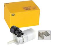 HELLA 8TW 005 206-011 Bomba de agua de lavado, lavado de parabrisas - 12V - eléctrico - Bomba doble - 2bar - Caudal: 60l/h