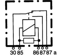 HELLA Relé, calefacción de luneta trasera para OPEL: Astra, Vectra, Omega, Insignia, Corsa, Zafira, Tigra, Calibra (Ref: 4RD 007 794-021)