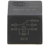 HELLA Relé, corriente de trabajo - 24V - 5polos - contacto conmutador - con diodo de extinción - 4RD 933 332-091