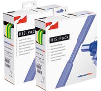 Hellermann HIS-PACK-25.4/12.7-PO-XGNYE5m. Tubo termorretráctil verde/amarillo, relación de retracción 2:1. Referencia: 300-32547