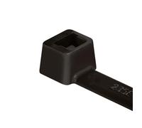 HellermannTyton, Bridas - sistema de fijacion de Uso Externo Resistentes da los UV, Material - Poliamida 6.6, UV-estabilizada (PA66W), 200x4,6 mm, color Negro, 100 Piezas