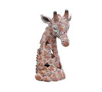 Hellery Farola corativa Jirafa con Carga Solar Estatua Resina con Acabado y Textura Segmentada Iluminación Exterior para y Jardines Pieza, Estilo B