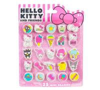 Hello Kitty and Friends - 25 mini borradores de borrar, incluye bonitos borradores Sanrio con My Melody, Cinnamoroll, Keroppi, Chococat, Pompompurin y más, productos Kawaii Sanrio, suministros de