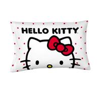 Hello Kitty Beauty - Funda de Almohada estándar de satén Sedoso de 20 x 30 Pulgadas para Cabello y Piel, (Producto con Licencia Oficial) Franco