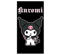 Hello Kitty Kuromi Toalla de mano 70 x 140 cm | Toalla de baño infantil 100% algodón
