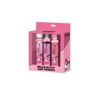 Hello Kitty Mix Pack de 3 Marcadores Fluorescentes Rosa, Rosa Pink