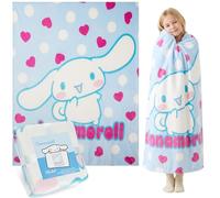 Hello Kitty Sanrio Manta Suave Sofa Polar Invierno, Cinnamoroll Manta Cama 150 x 130cm, Decoracion Dormitorio Anime, Regalos Bonitos para Ella (Multi Cinnamoroll)