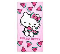 Hello Kitty - Toalla de playa o toalla de baño, 70 x 140 cm, 100% algodón, con licencia oficial