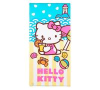 Hello Kitty Toalla de playa para niñas, multicolor, talla única, diseño de personaje de verano