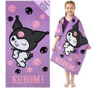 Hello Kitty Toallas Baño Grandes Kawaii Kuromi Toalla Playa y Piscina de Algodon Secado Rápido para Niñas Chicas Mujeres 140x70cm Viajes Accesorios (Morado, 70x140cm)