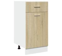 Helloshop26 - Armario con cajones inferiores, espacioso, cocina, 40 x 46 x 81 cm, madera de ingeniería roble Sonoma 02_0049512