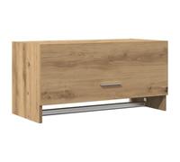Helloshop26 - Armario de almacenamiento de roble artesanal, 70 x 32 x 35 cm, espacio grande y duradero, estilo contemporáneo, madera roble artesanal, 02_0050896