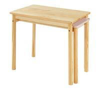 Helloshop26 - Mesa de escritorio extensible para niños, 60 x 38 x 51,5 cm, color rosa 03_0009052