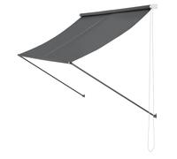 Helloshop26 - Parasol para pared retráctil (400 x 120 cm), color gris