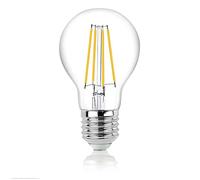 Hellum 206111 - Bombilla LED con filamento A60, E27, 7 W equivalentes a 60 W, 810 lúmenes, luz blanca cálida, 2700 K, ángulo de haz de 330°, 25.000 horas, interior y exterior