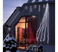 Hellum 565430 Transformador Cascade y LED vivienda control de luz incluido - 5 cuerdas / 192 LEDs blancos