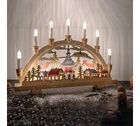 Hellum 875515 A to D - Guirnalda de luces (cristal, 5 W, A55, 10 x 16 x 6 cm), color blanco