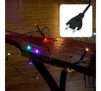Hellum cadena de luz 20 LED, 2,85m de longitud, cadena de luz interior, blanco cálido clásico, 59lm, cadena de luz verde con enchufe, árbol de Navidad cadena de luz 151008