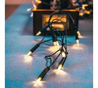 Hellum fairy luces de interior de energía operado, mini fairy luces 50 claras cálidas luz, iluminado 7,35m, cable verde 50 luz <59 lumen 835014