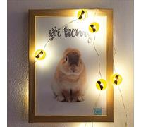 hellum Guirnalda de luces LED de cobre con 2 cm de diámetro, 10 ledes de luz blanca cálida, 90 cm de longitud de luz, cable plateado, para interiores, funciona con pilas (2AA) 522952