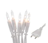 Hellum interior luces de hadas árbol navideño con 20 luz blanca cálida decoración navideña, cable blanco con enchufe 2,85m iluminación del árbol navideno, <59 lumen 832082