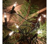 Hellum luces de hadas interior 35, 5,1m árbol de Navidad luces de hadas ventana decoración navideña, enchufe cable blanco, para Navidad <59 lumen 833515