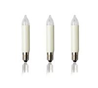 Hellum - Vela de repuesto para arco flotante, 3 piezas pequeña vela para árbol de Navidad velas de cadena luminosa en el interior con 20 puntos de combustión, E10/ 12V/ 3W/ 22 lúmenes 933031