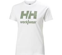 Helly-Hansen Camiseta de trabajo clásica con logotipo para mujer, 900 blanco, S