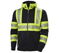 Helly Hansen Mens ICU Hi Vis Hooded Workwear Sweater Jumper Hoodie