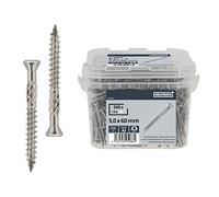 HELPMATE - Tornillos para tarimas 5x60mm - acero inoxidable A2 - 500 uds.