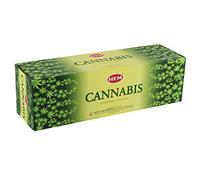 HEM Paquete de 25 varillas de incienso de cannabis, 8 unidades por paquete