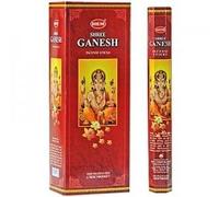 Hem Shree Ganesha - Incienso hexagonal (6 paquetes de 20 unidades, 120 varillas)