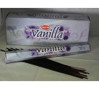 HEM Varillas de incienso de vainilla, 6 juegos de 20 varillas cada uno (120 en total), fragancia rica y dulce, importada de México